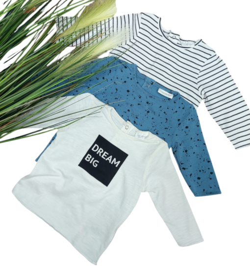 (041) Baby boy's 3 pack t-shirt (0-3m)